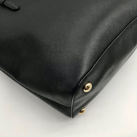 Michael Kors Black Saffiano Leather Jet Set Multi-Function Pocket Tote Bag - Picture 9 of 10